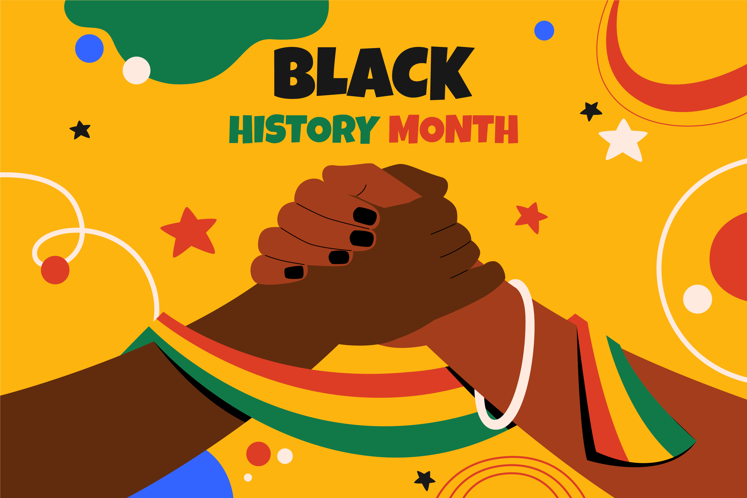 Black History Month designed image